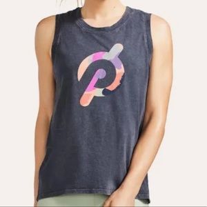 NWT - Distressed Gray Peloton Tank Top - Size Medium